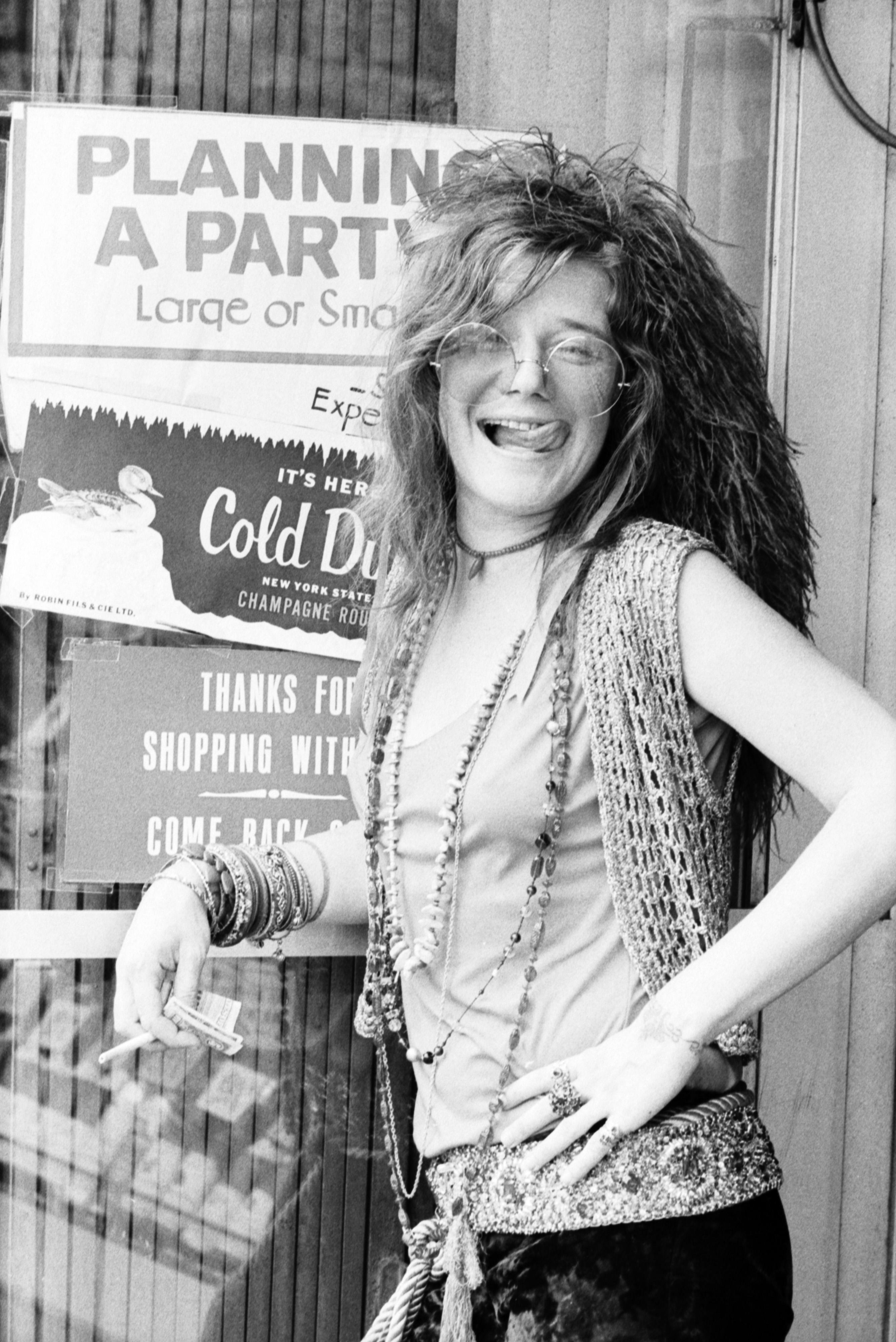 David Gahr Black and White Photograph - Janis Joplin Portrait at the Hotel Chelsea, Black & White Photograph, 1970