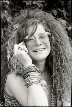 Janis Joplin Portrait at the Hotel Chelsea, Black & White Photograph, 1970