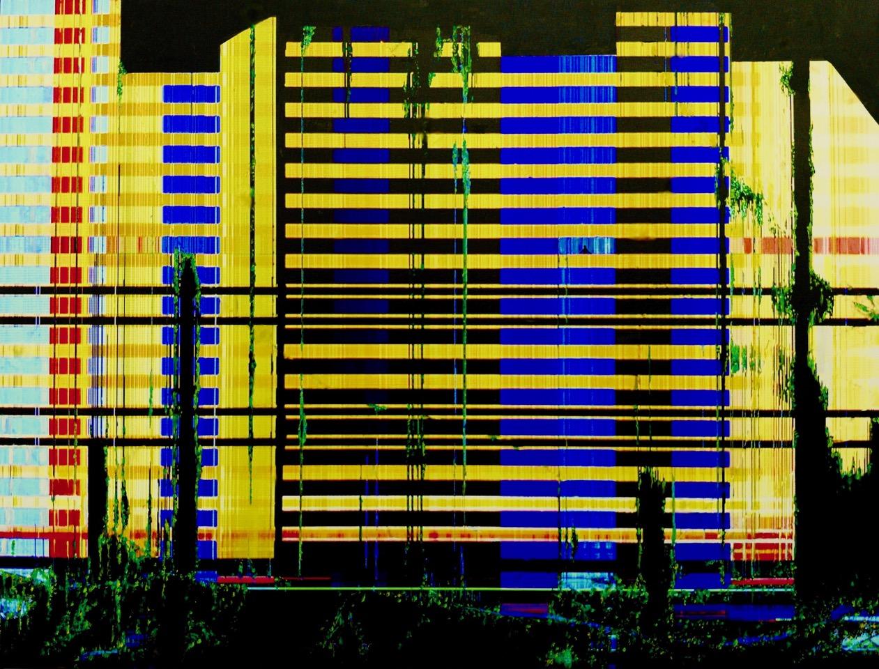 Numero 7 della serie 2021=2121

29 x 36 pollici 

Edizione: 10

Alluminio spazzolato

Gli ultimi dipinti di David Gamble sono una narrazione fisica catturata dalla fotocamera da un software intelligente e casuale che appare nell'arco di 2-3 secondi.