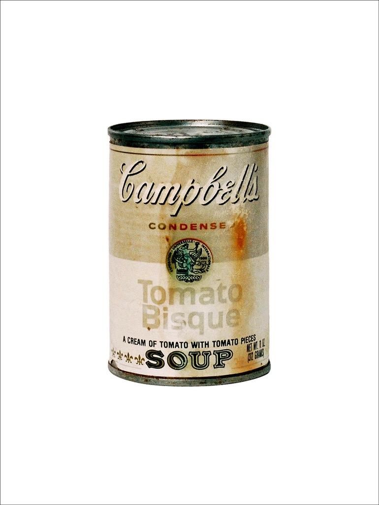 30 años de la muerte del arte dentro de una lata Tríptico de David Gamble - De la cocina de Warhol en venta 1