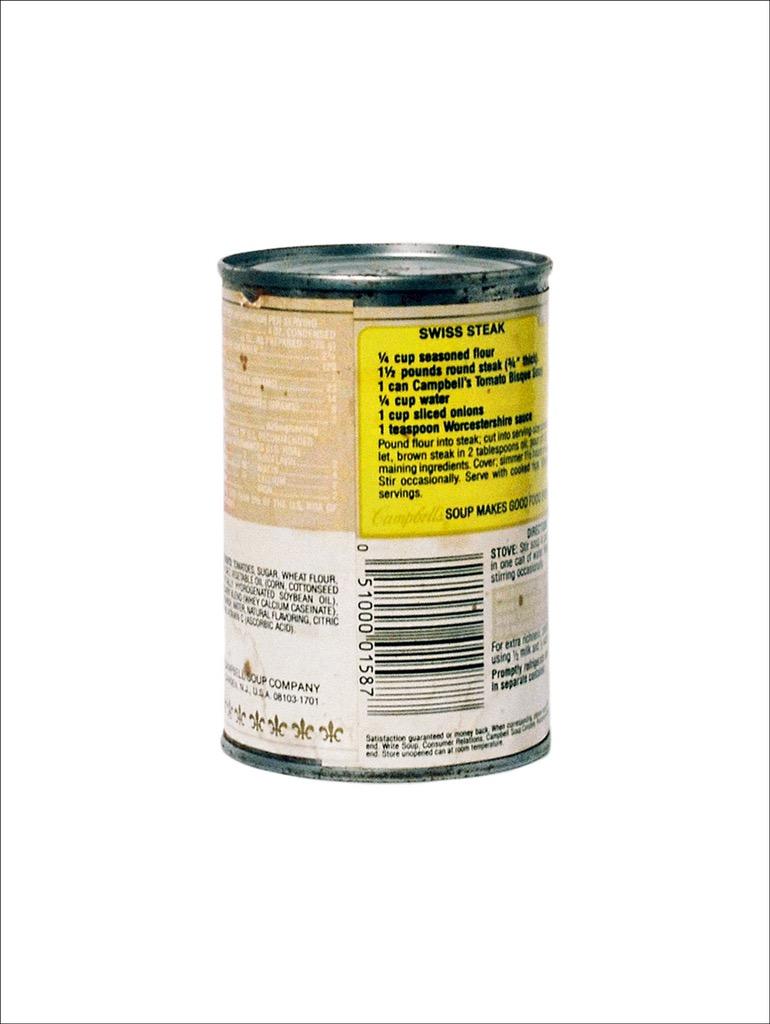 30 años de la muerte del arte dentro de una lata Tríptico de David Gamble - De la cocina de Warhol en venta 3