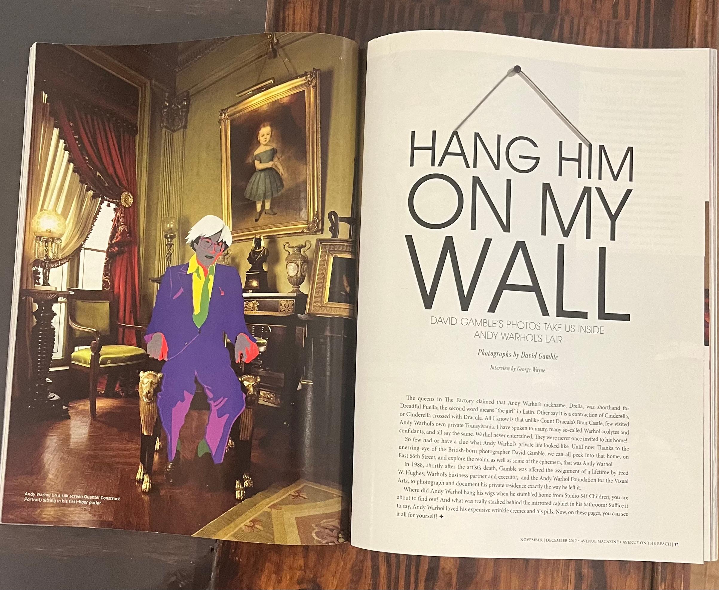 Andy Warhol's Parlor, NYC par David Gamble - Photographie de portrait contemporaine en vente 3