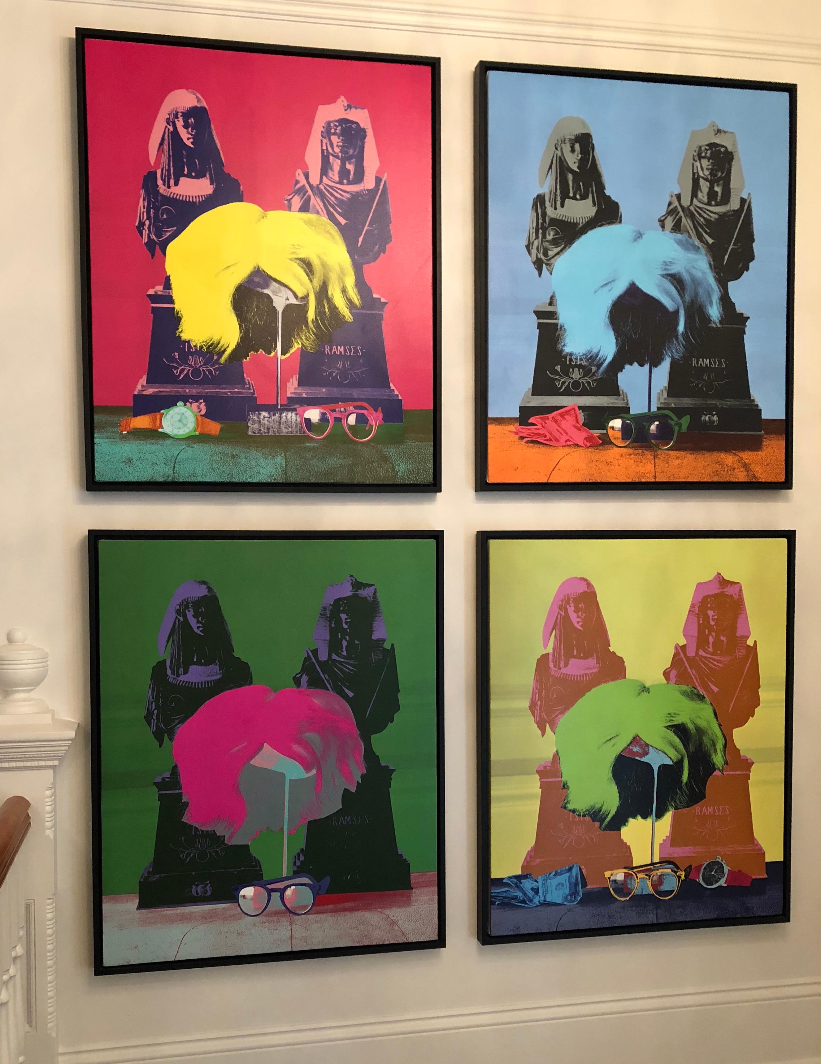 La peluca, las gafas y el dinero de Andy Warhol (Serie Marilyn Color) por David Gamble en venta 1