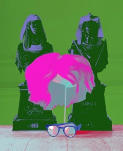 Peluca, gafas y reloj de Andy Warhol (Serie Marilyn Color) por David Gamble