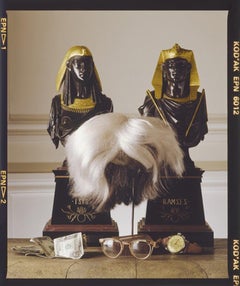 Andy Warhol's Wig, Glasses, Longines Aviator Watch and Money by David Gamble