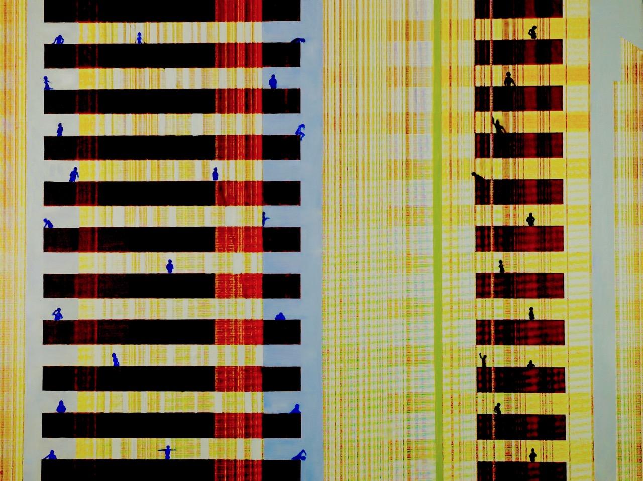 Number 2 from 2021-2121 Series

29 x 36 inches 

Edition size: 10

Brushed Aluminum

David Gambles' latest paintings are a physical narrative that were captured by camera from random intelligent software that appears within a 2-3 second period.