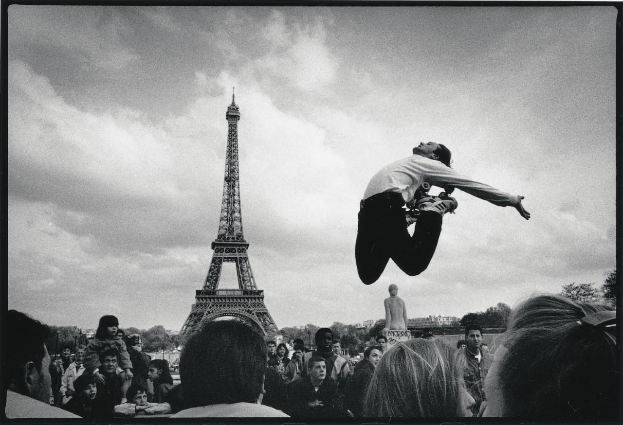 David Gamble Black and White Photograph - Paris Jump