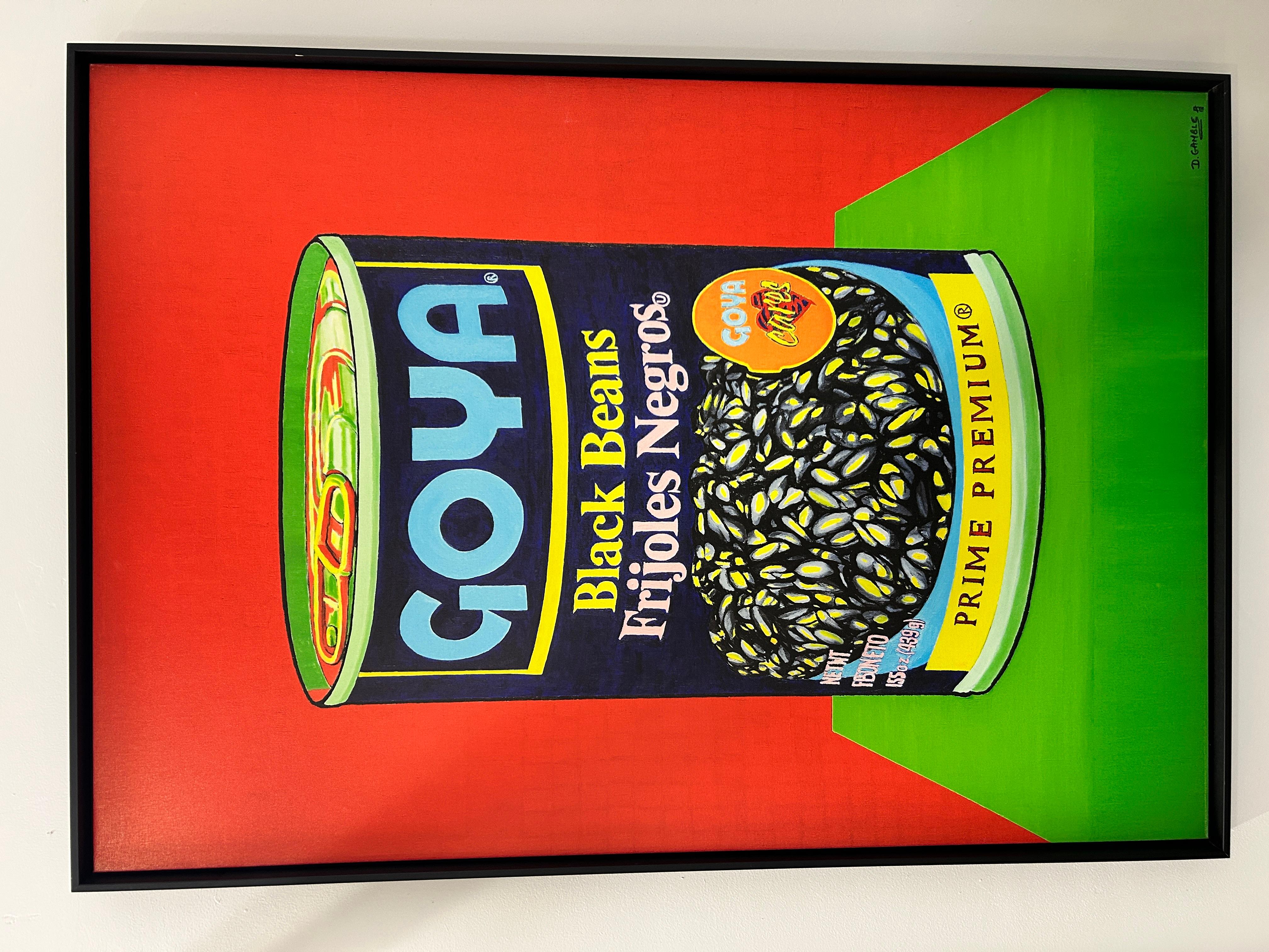 Schwarze Bohnen-Goya-Kanne auf Leinwand von David Gamble im Angebot 2