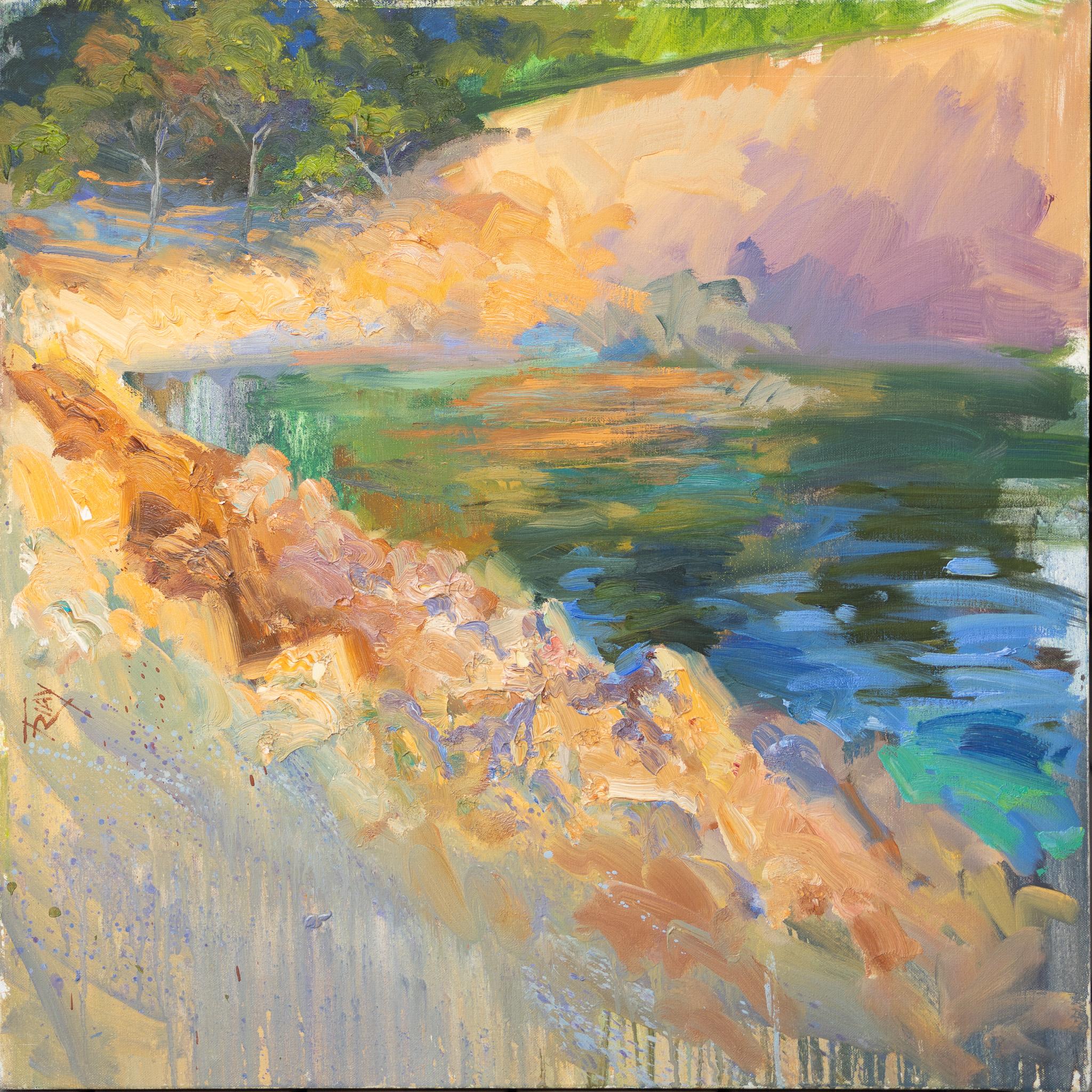 David Gamero Landscape Painting - Sinfonía de Colores