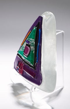 David Garcia, Postmodern American Studio Art Glass Sculpture, 1991