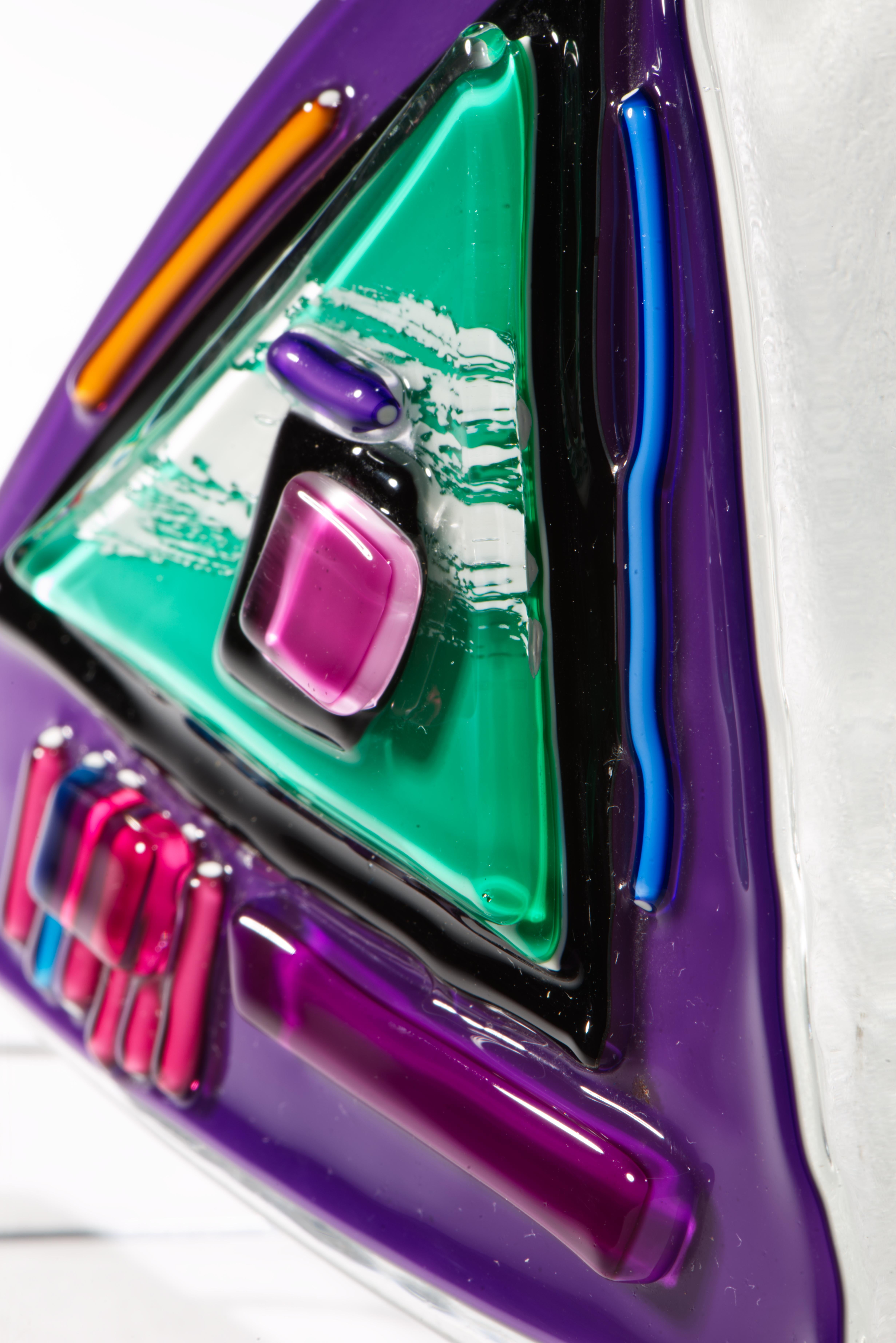 David Garcia, Postmoderne amerikanische Studio-Glasskulptur, 1991 im Zustand „Gut“ im Angebot in Clifton Springs, NY