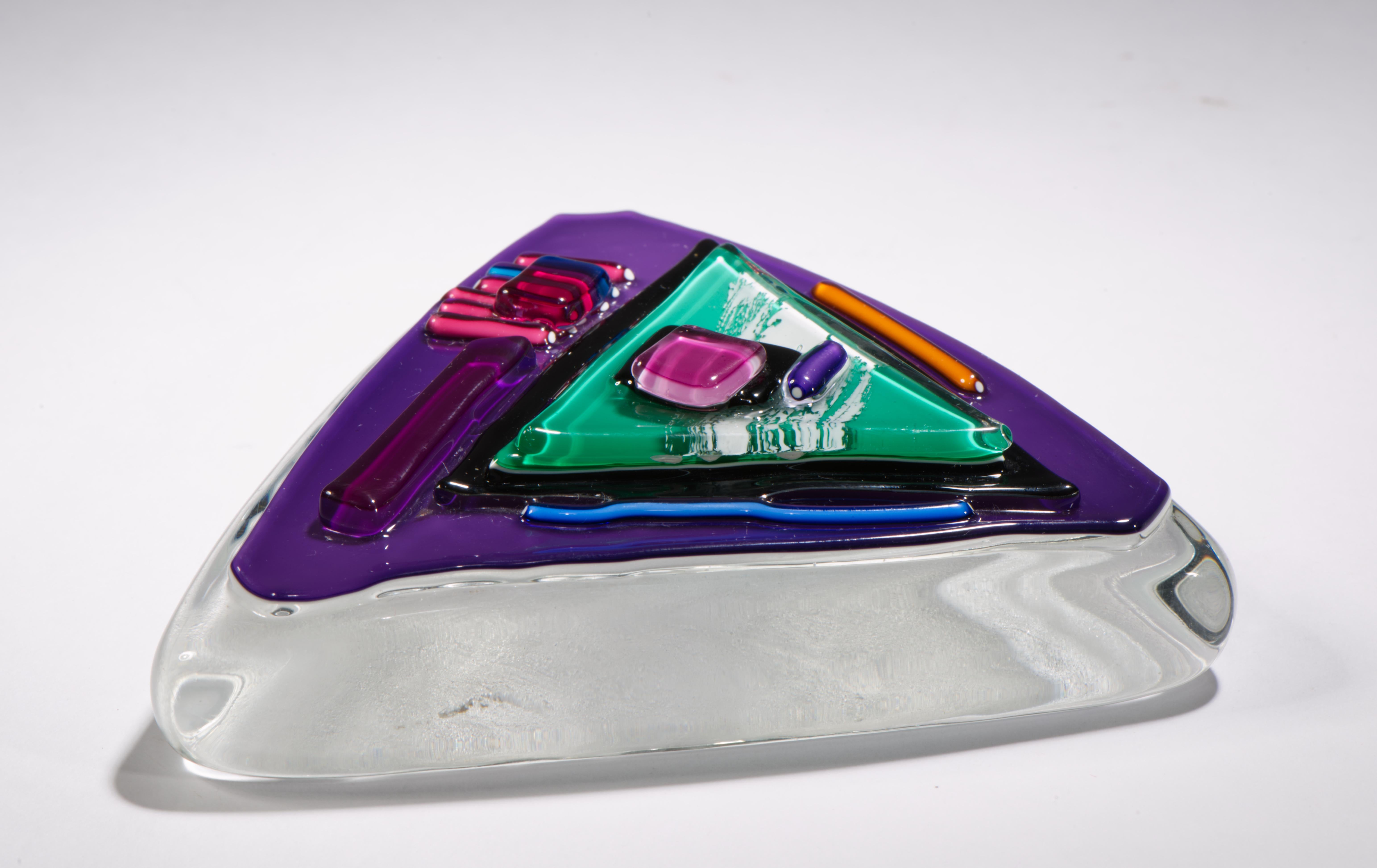 David Garcia, Postmoderne amerikanische Studio-Glasskulptur, 1991 (Ende des 20. Jahrhunderts) im Angebot