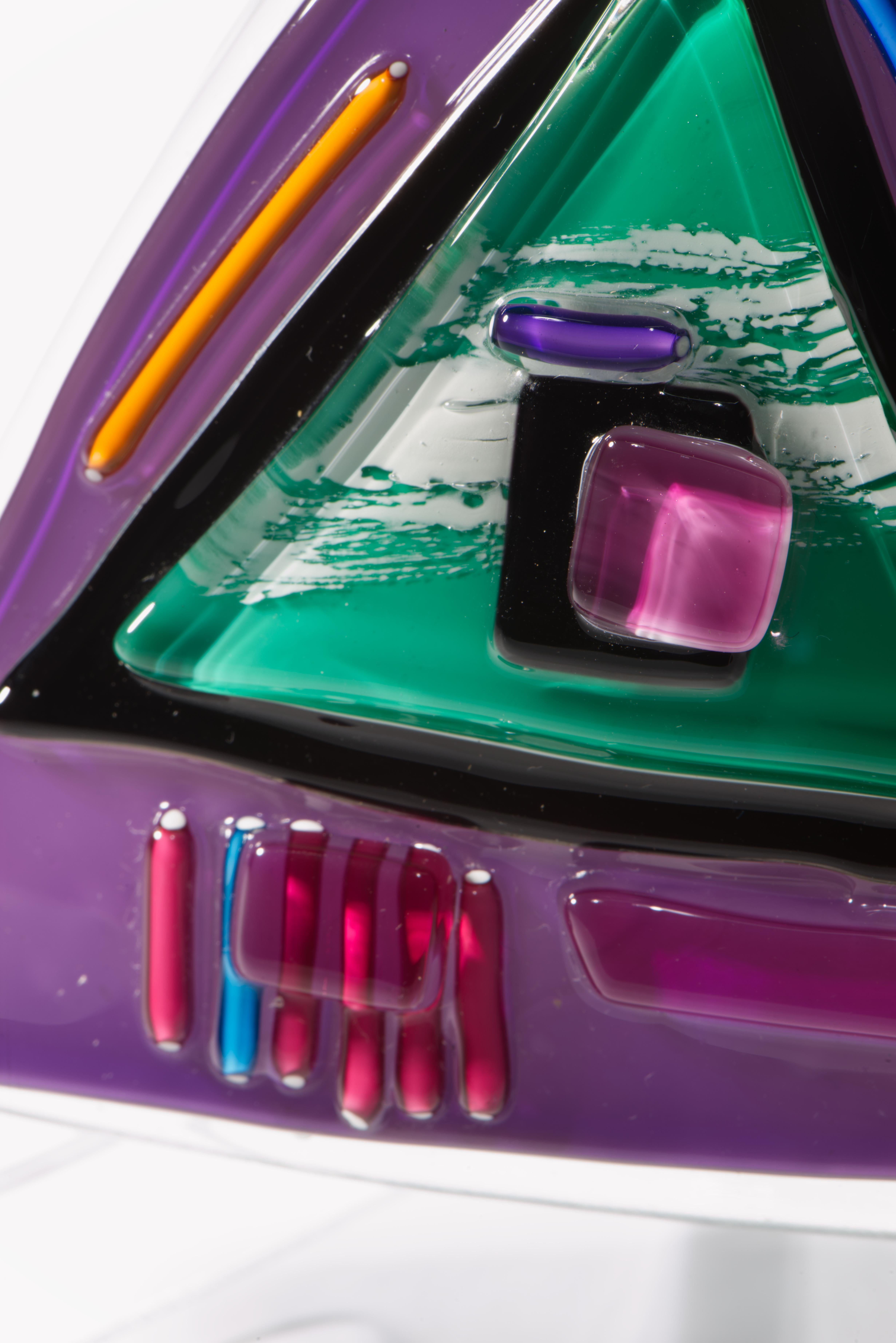 David Garcia, Postmoderne amerikanische Studio-Glasskulptur, 1991 im Angebot 2