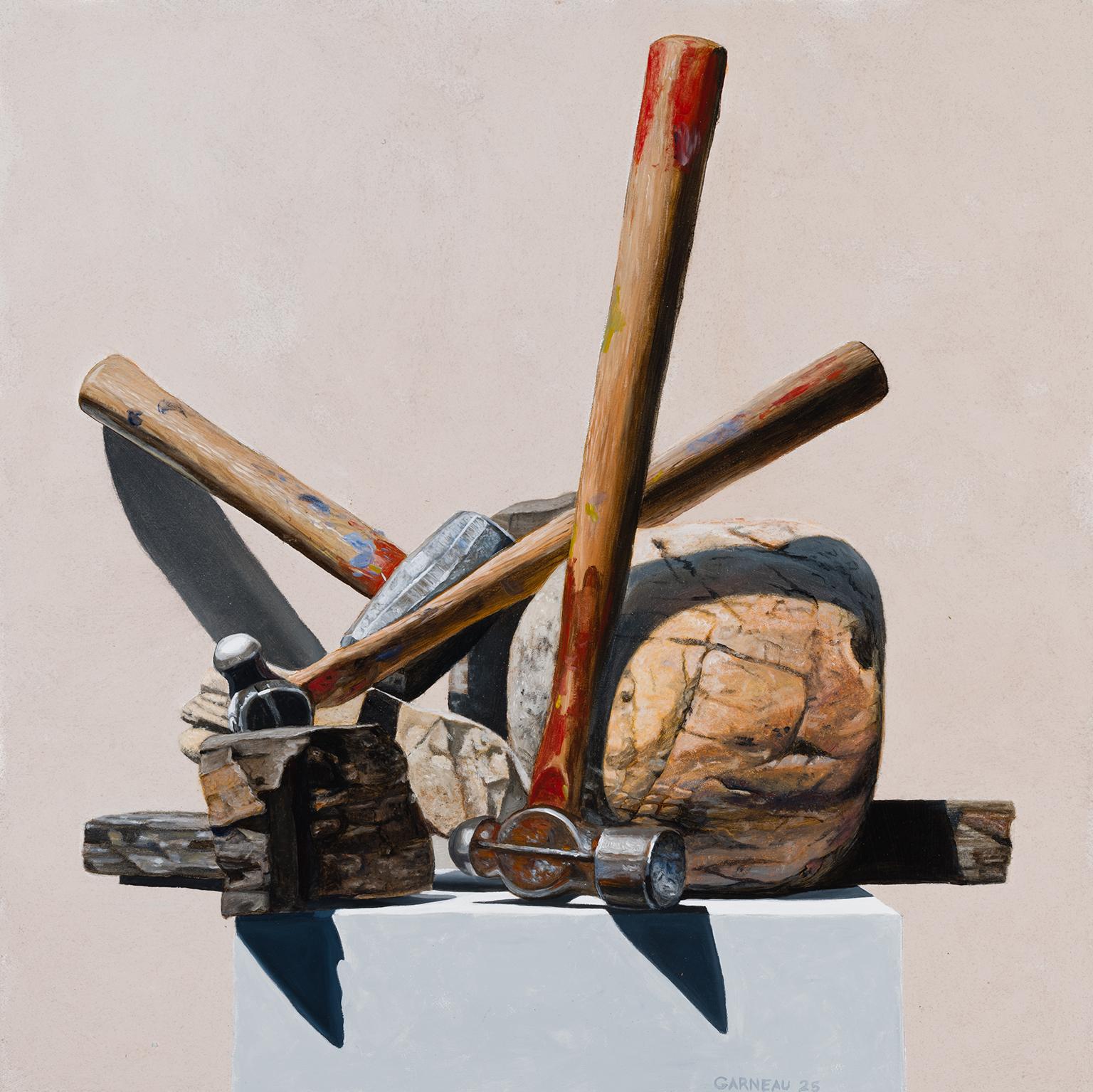 David Garneau Still-Life Painting - Tools Create Desire