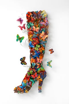 Elegance - figurative wall sculpture