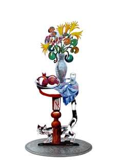 Huge Pop Art Sculpture Painting Bright Vibrant Colors Israeli Dudu Gerstein