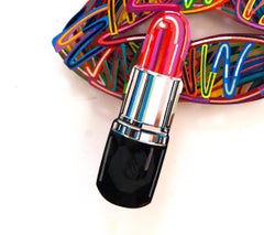 Lipstick - figurative wall sculpture
