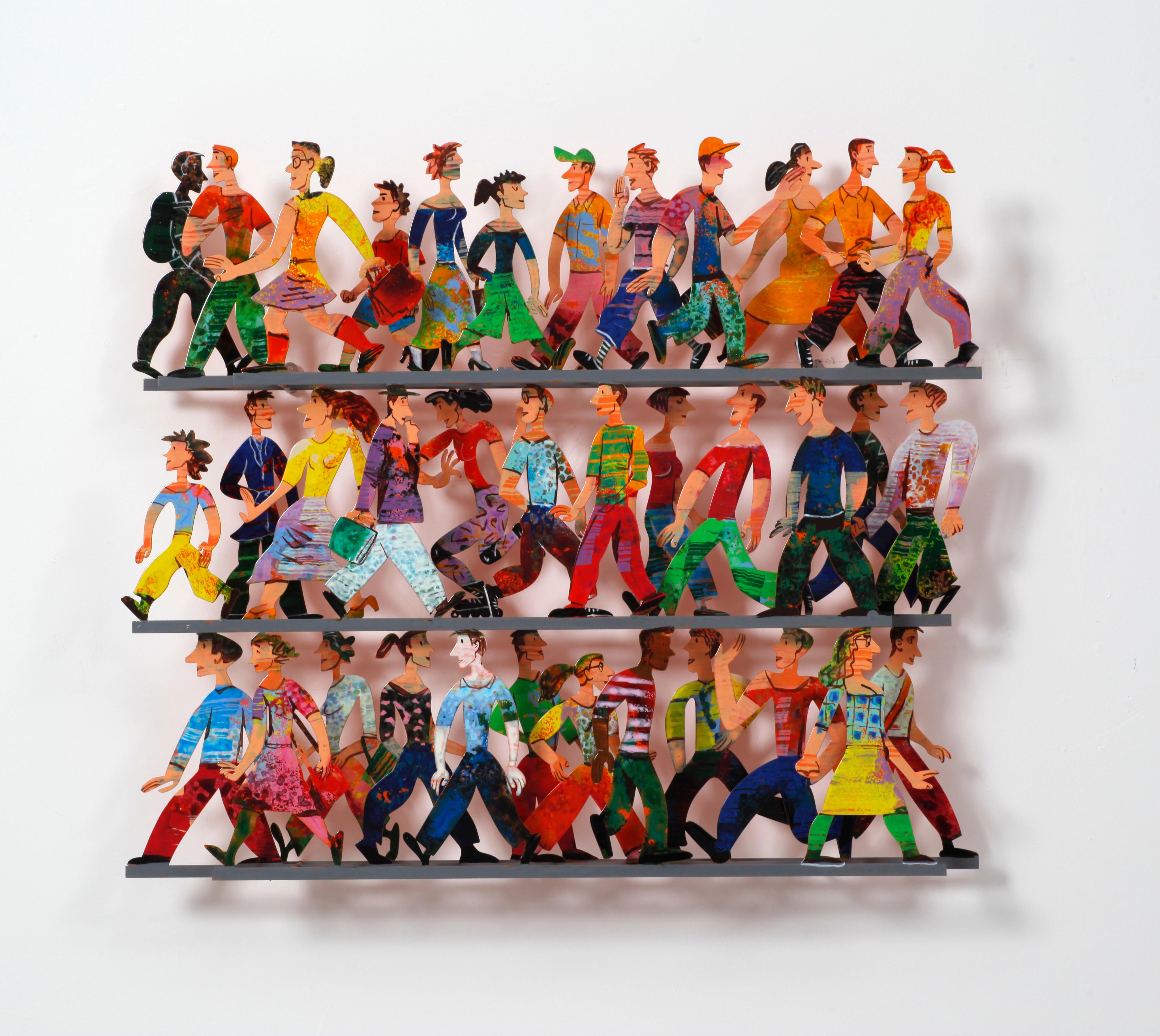 5th Avenue B, Paper Cuts - Sculpture by David Gerstein