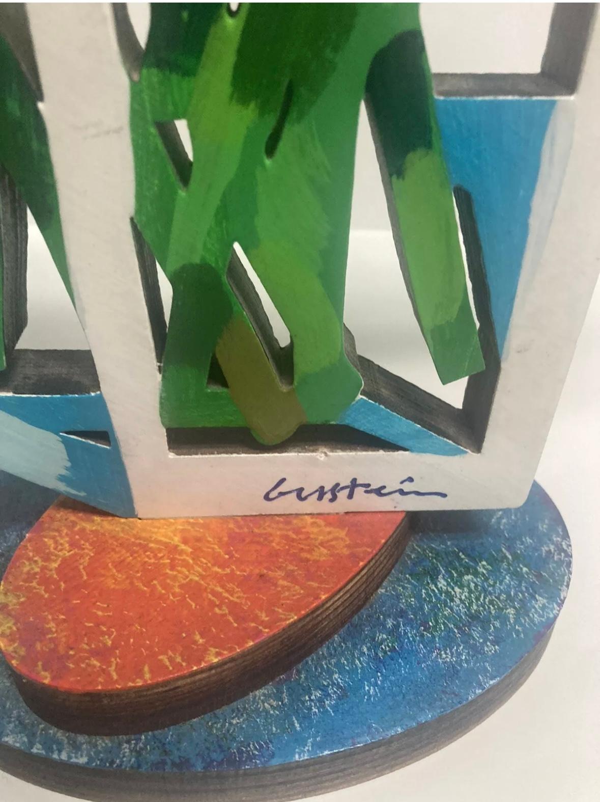 Blumenstrauß Wood Sculpture Doppelseitig im Angebot 8