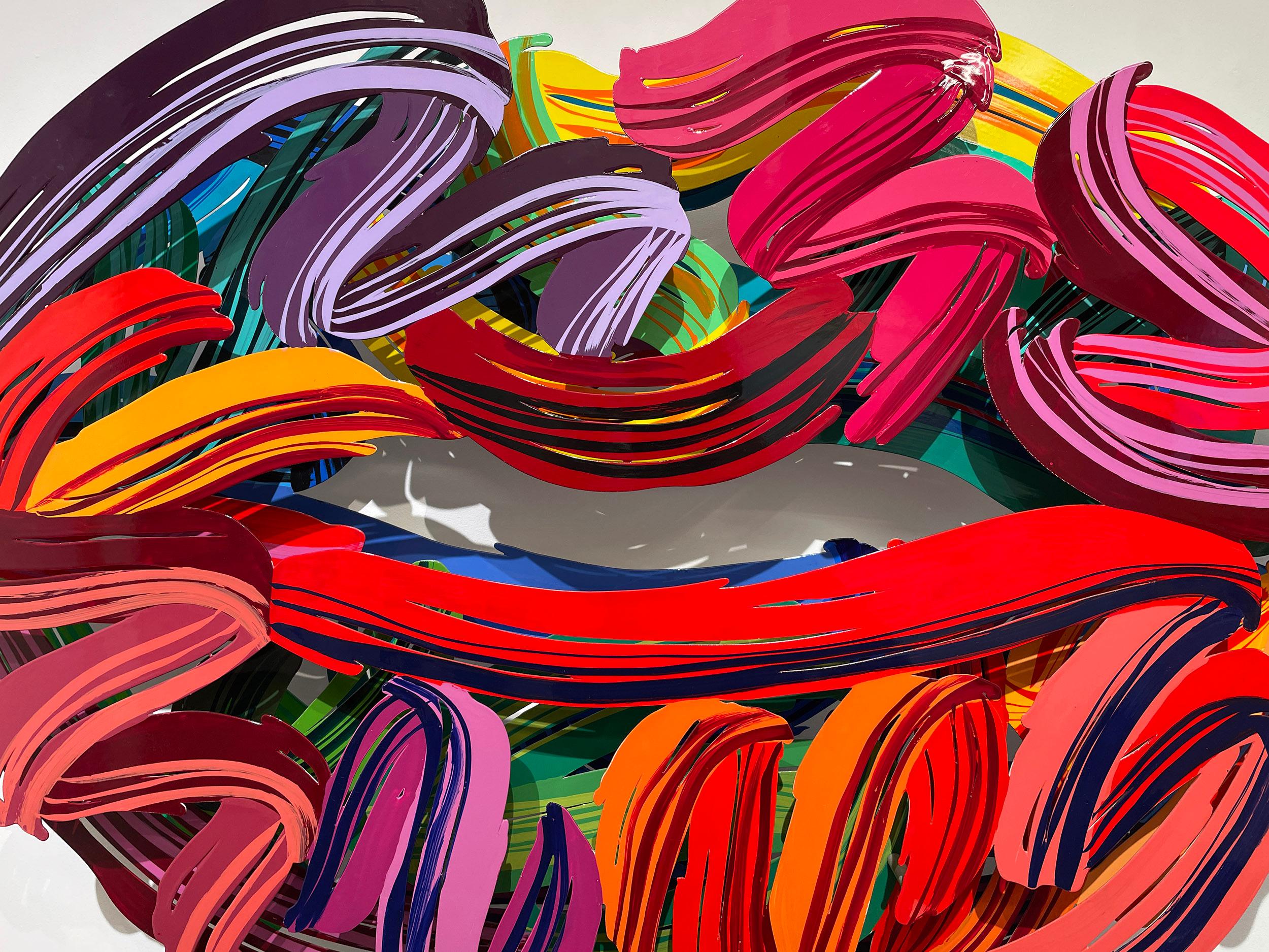 Graffiti Lips – Sculpture von David Gerstein