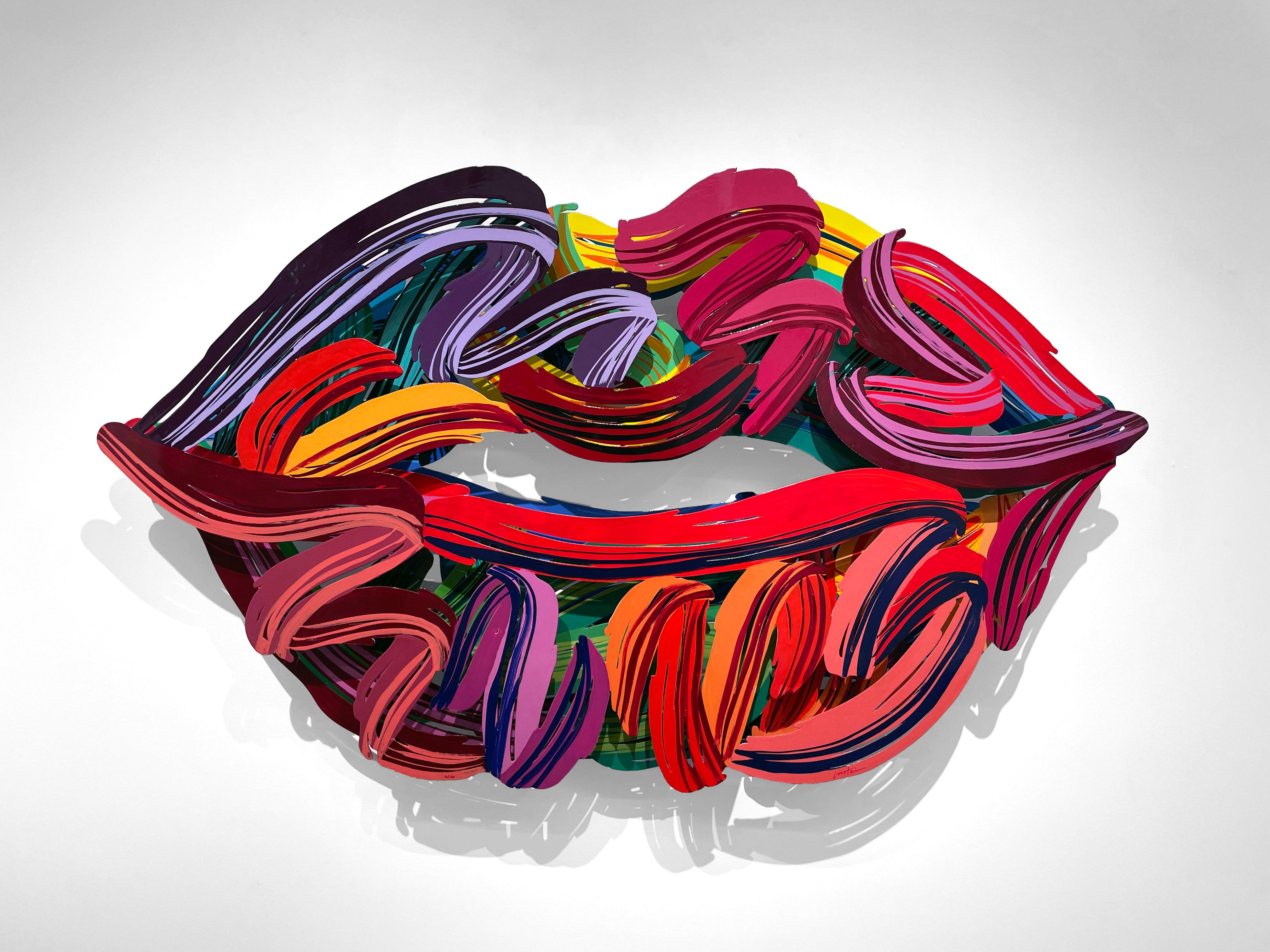 Graffiti Lips (Pop-Art), Sculpture, von David Gerstein