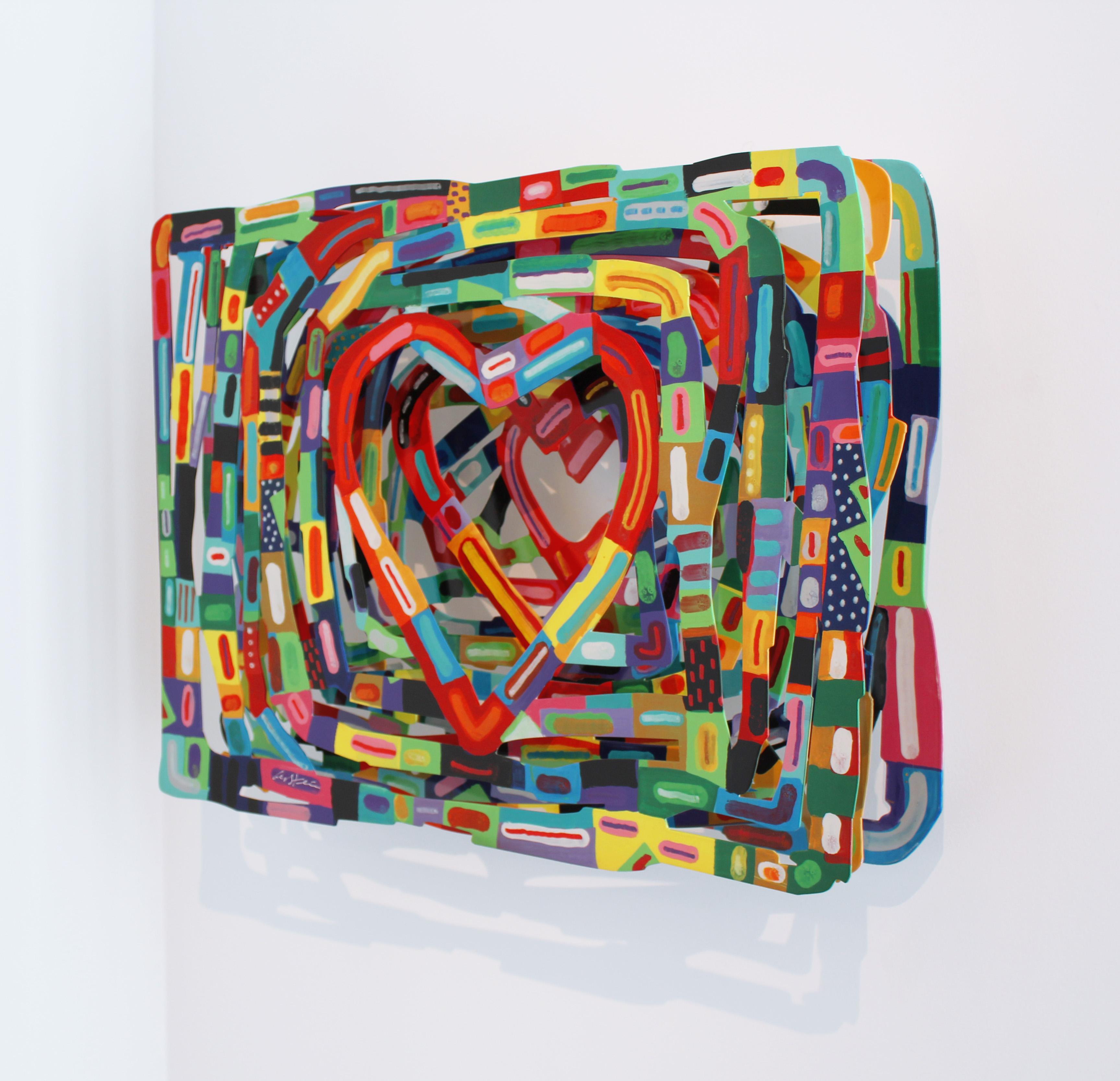 Heartbeat - Pop Art Sculpture by David Gerstein