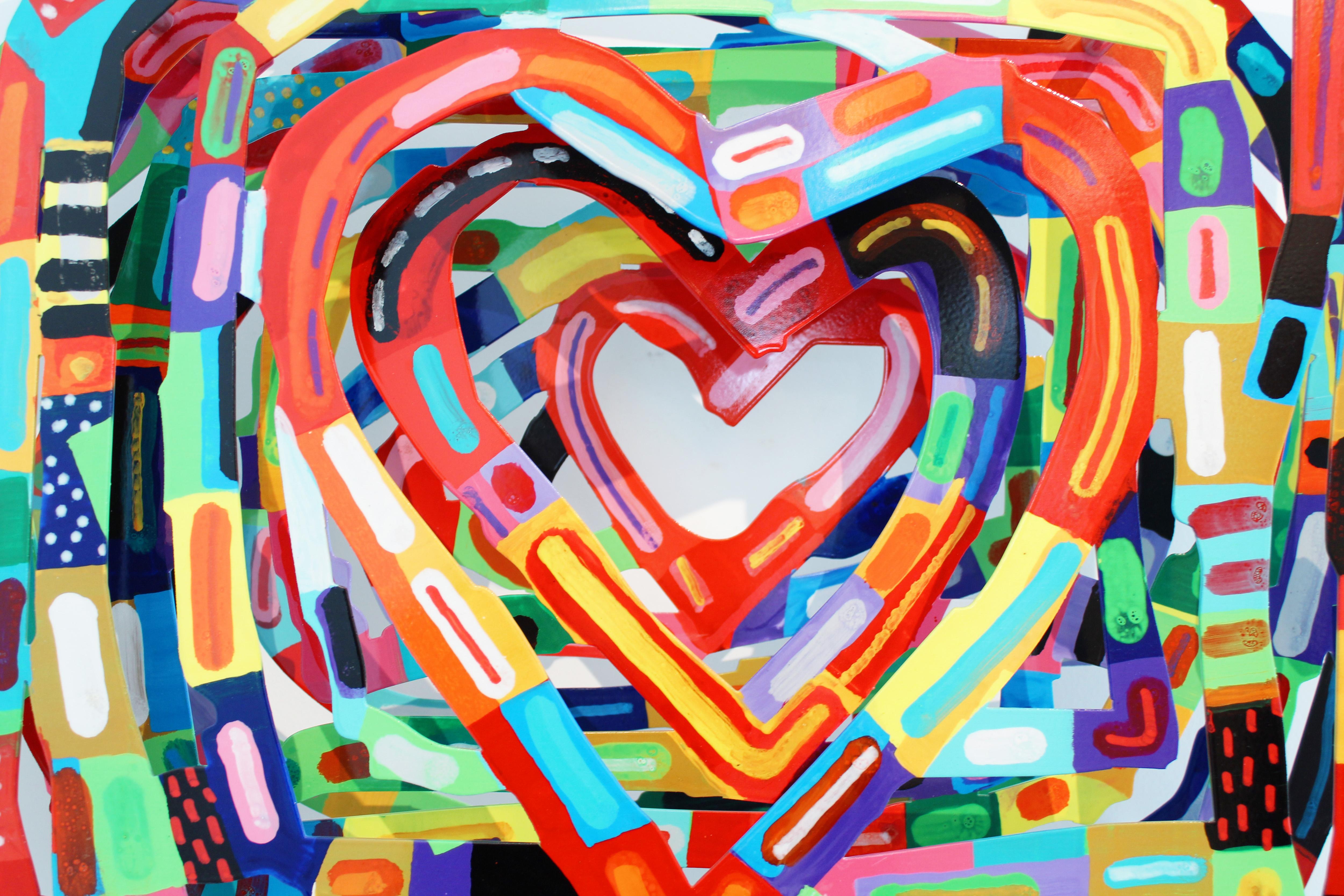 Heartbeat - Beige Figurative Sculpture by David Gerstein