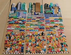 Megalopolis - Laser-Cut Aluminum Wall Sculpture