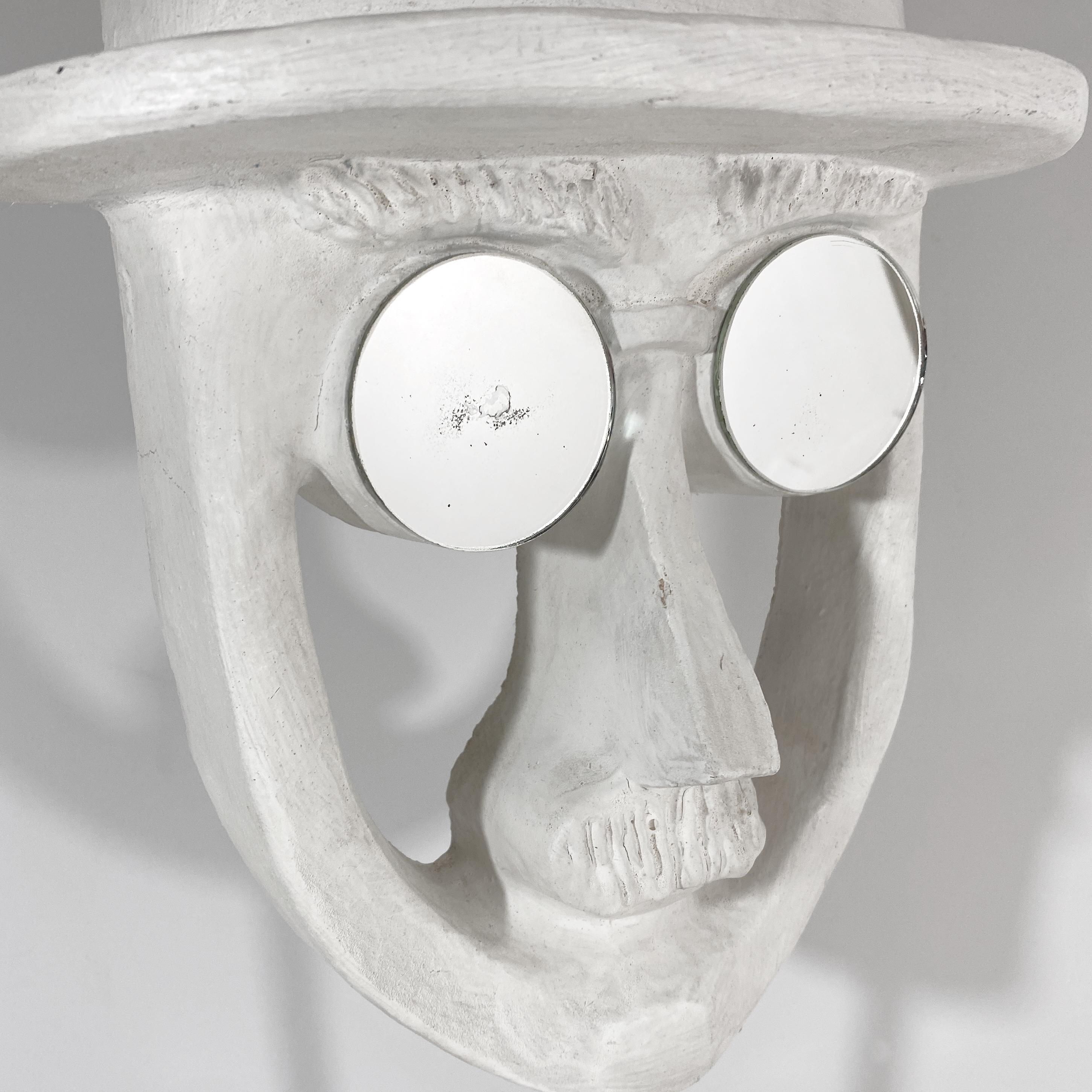 David Gil Bennington Potters Verspiegelte Gläser Mid Century Skulptur Maske im Zustand „Gut“ im Angebot in Westfield, NJ