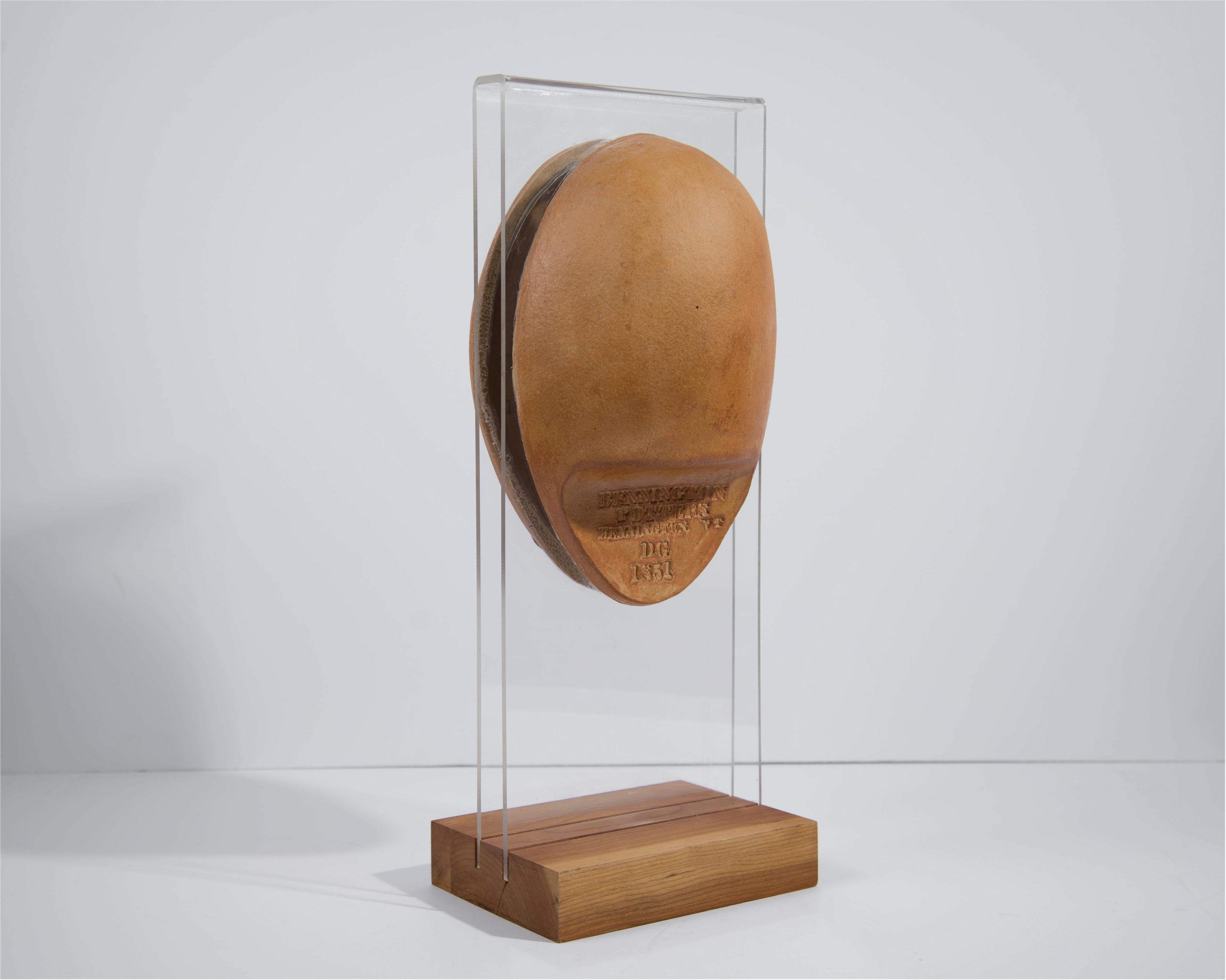 Molded David Gil Bennington Potters Split Head Sculpture