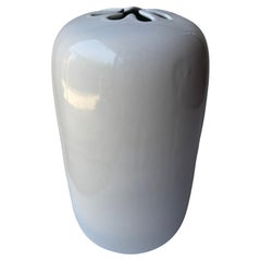 David Gil große Vase 12,3 Weiß glasiert "Spark" für Bennington Potters .