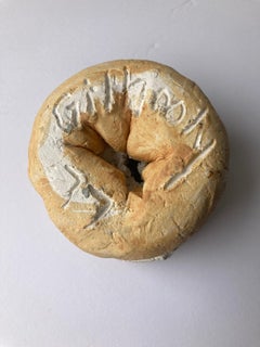 David Gilhooly Bagel, scultura "Semi di papavero", firmato