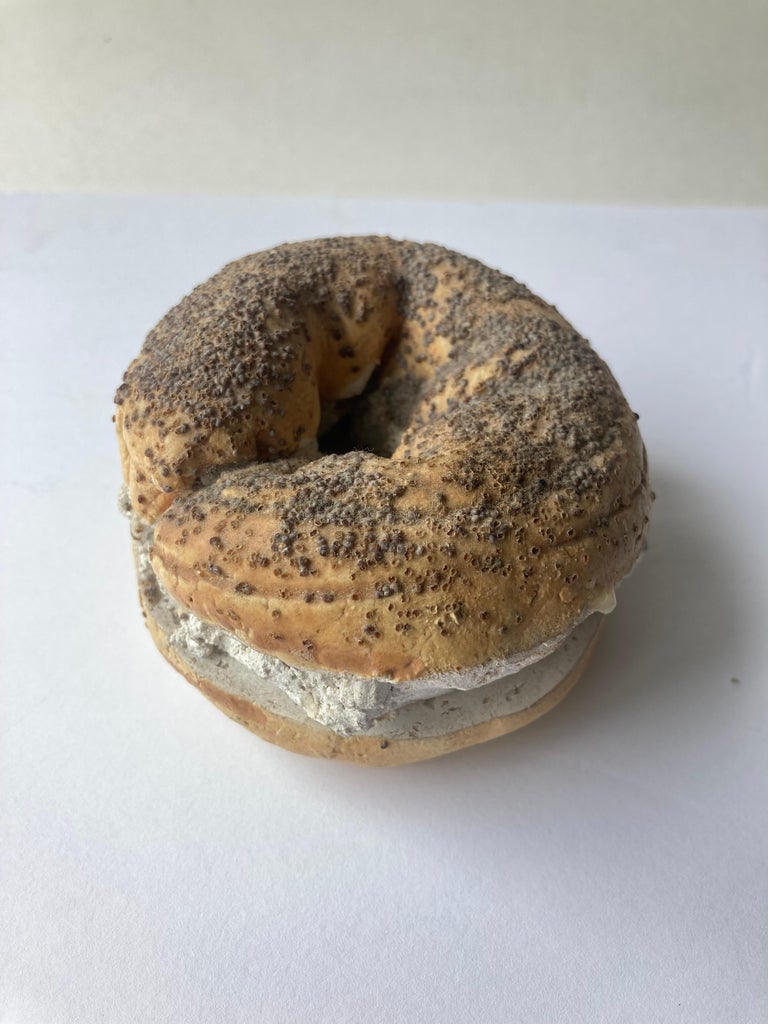 Hand-Crafted David Gilhooly Bagel, 