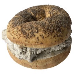 David Gilhooly Bagel, "Poppy Seed" Sculpture, Signed