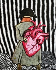 Collage Acquerello David Gilhooly California Funk Surrealismo Tecnica mista