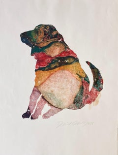 David Gilhooly 'Agate Dog' Original Signed Print