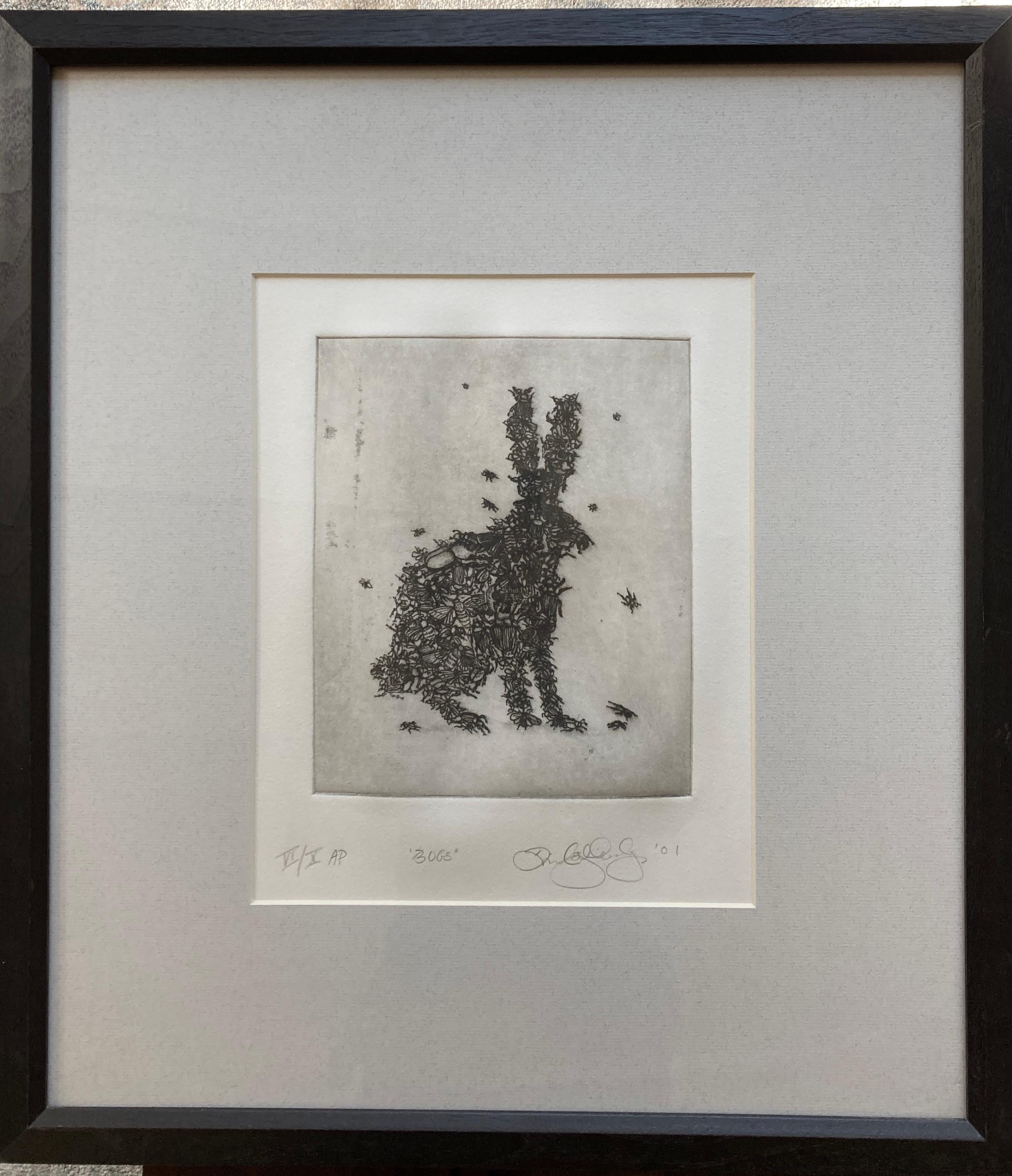David Gilhooly 'Bugs' Artist's Proof Signed Etching Print For Sale 2