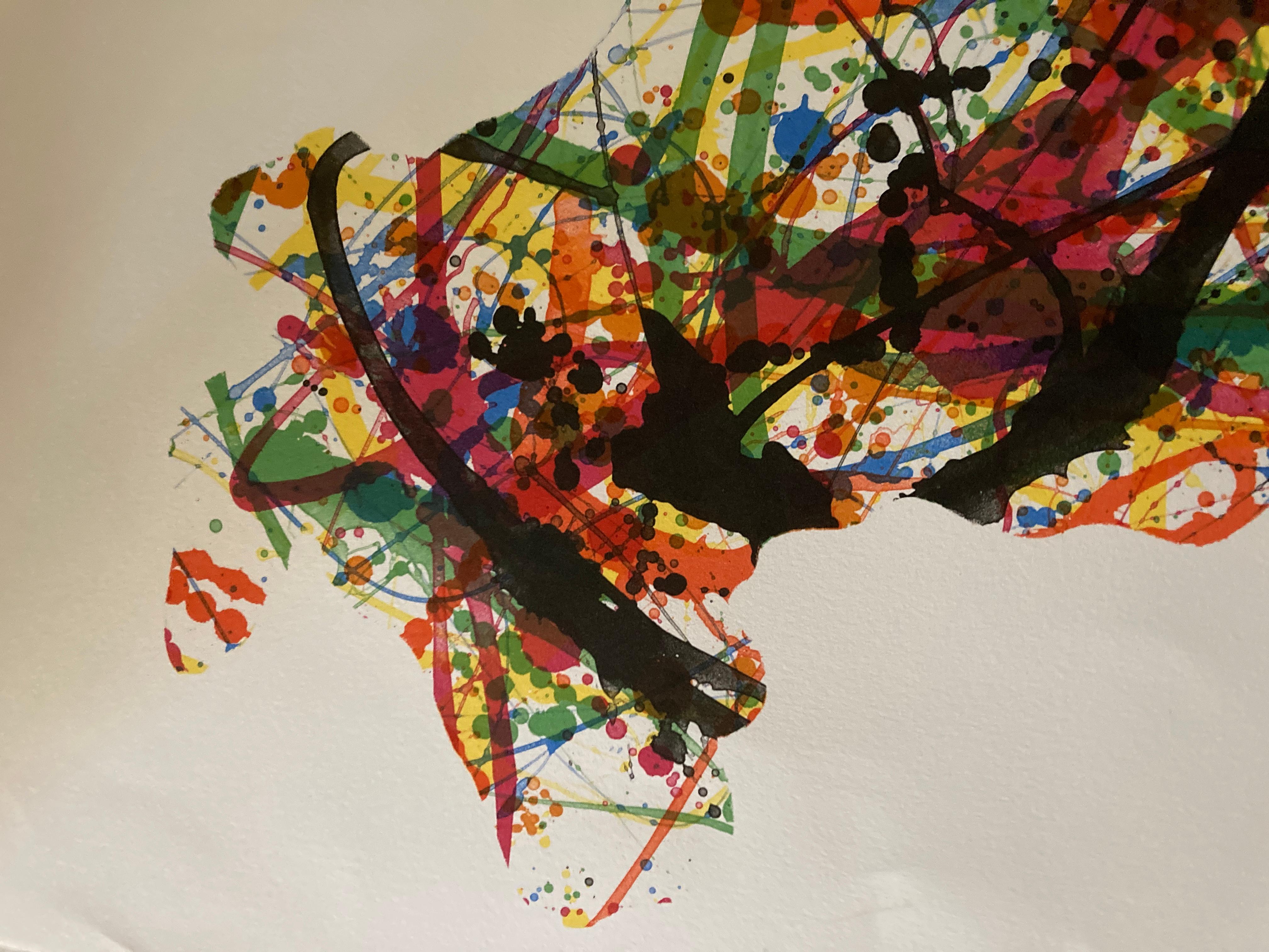 David Gilhooly 'Jackson Pollack's Dog The Litho' Impresión de prueba de artista firmada 3