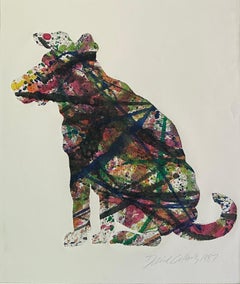 David Gilhooly 'JP's (Jackson Pollock's) Dog' Signed Print