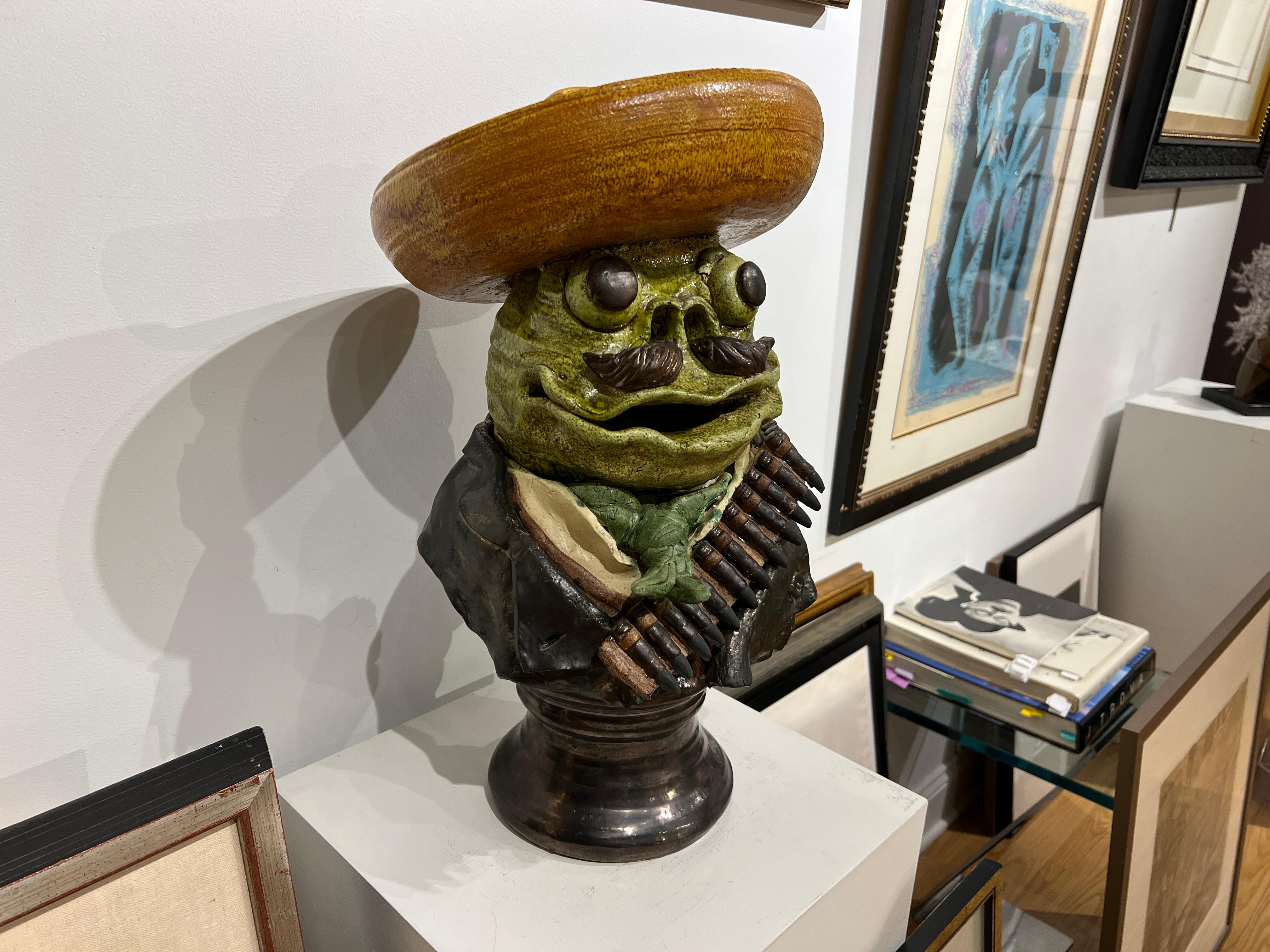 Emiliano Zapata / Frog Revolutionary, 1981
By David Gilhooly (1943-2013)
20