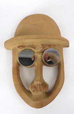 Tenture murale David Gill Bennington Pottery Mans Face Pottery