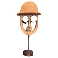 David Gill Bennington Pottery Surreal Mirror on Stand Mid Century