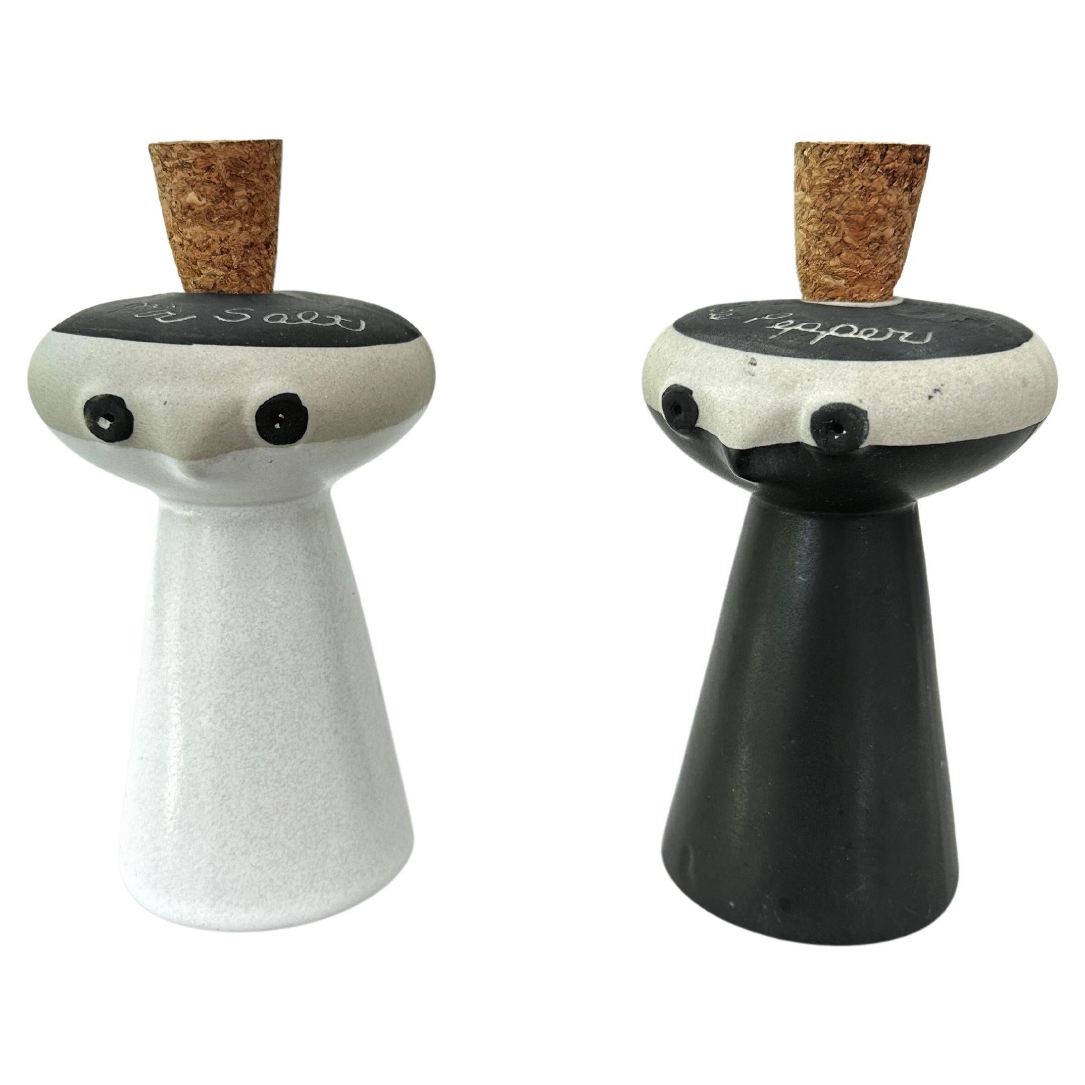 David Gill Para Bennington Potters El señor salero y la señora pimentera en venta