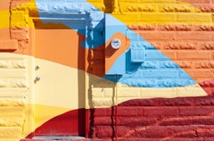 Truth or Consequences, NM - Color Photograph, Abstract, Painted Wall, Door