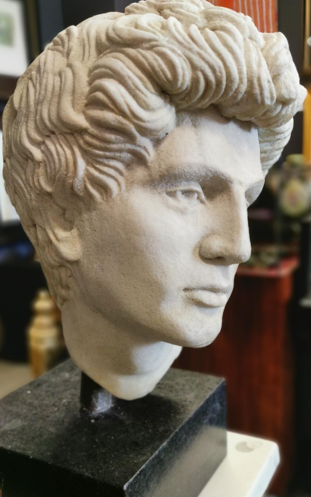 Australian David, Greco-Roman Style Faux Marble Head For Sale