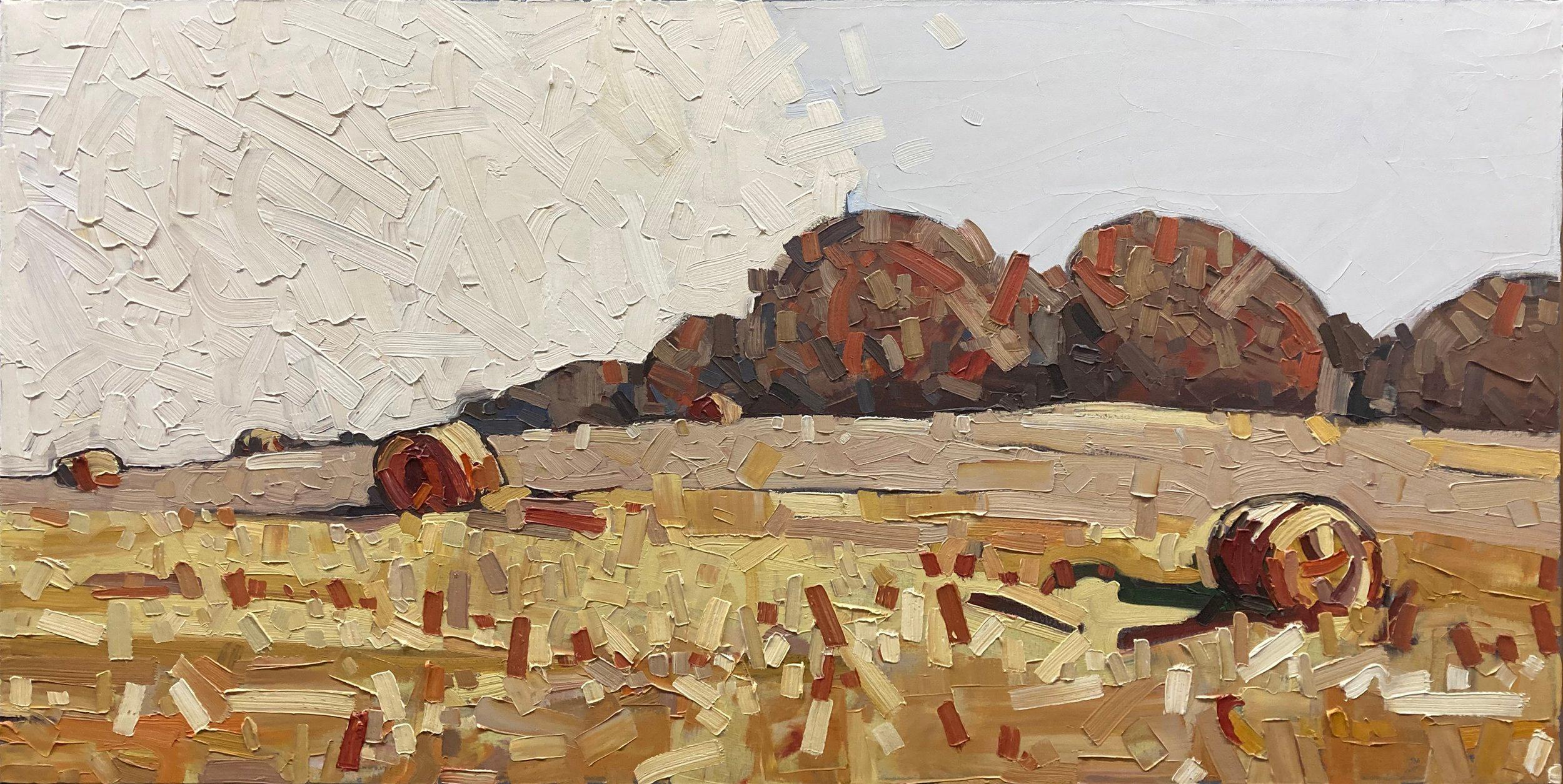 David Grieve Landscape Painting - Hay There