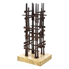 David Grossman - Sculpture à clous moderne brutaliste