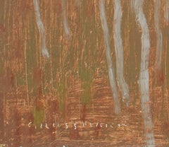 "Foglie d'arancio d'autunno" (2024) di David Grossmann, Pittura a olio originale