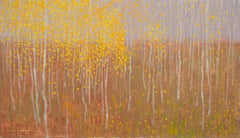 "Foglie d'arancio d'autunno" (2024) di David Grossmann, Pittura a olio originale