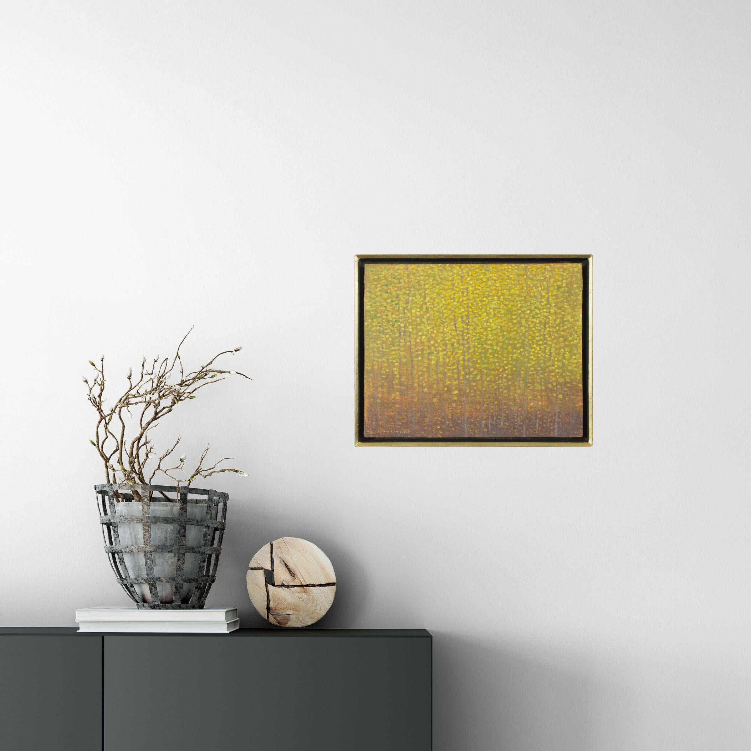 Luz de principios de otoño, pintura al óleo de paisaje abstracto en venta 2